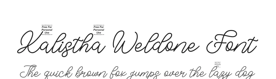 Kalistha Weldone Font by SlideShoot — Script Handwritten Font
