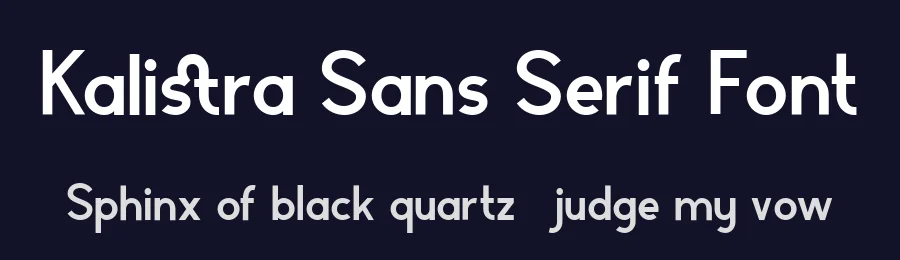 Kalistra Sans Serif Font by Creatype Studio — Sans Serif Font — thumbnail 2