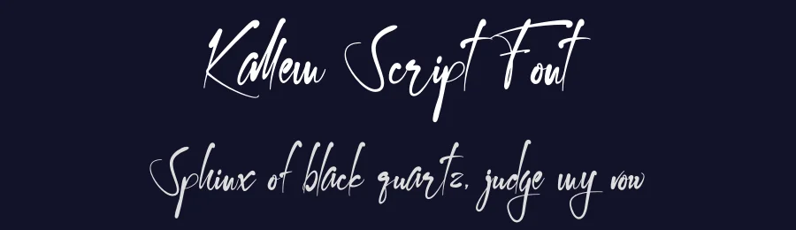 Kallem Script Font by khaiuns — Script Handwritten Font — thumbnail 2