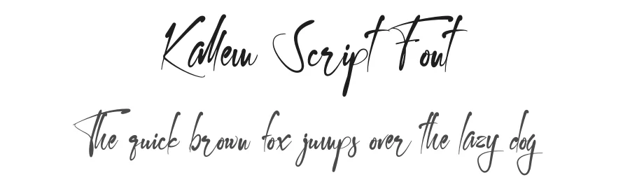 Kallem Script Font by khaiuns — Script Handwritten Font