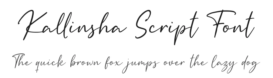 Kallinsha Script Font by Sibelumpagi Studio — Script Handwritten Font