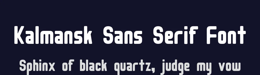 Kalmansk Sans Serif Font by simoherold — Sans Serif Font — thumbnail 2