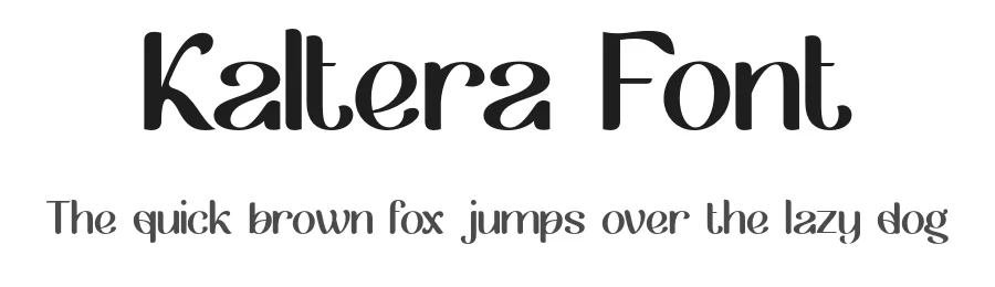 Kaltera Font by Pikgura — Display Font