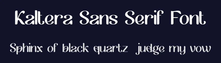 Kaltera Sans Serif Font by Pikgura Type — Display Font — thumbnail 2