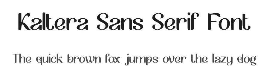 Kaltera Sans Serif Font by Pikgura Type — Display Font