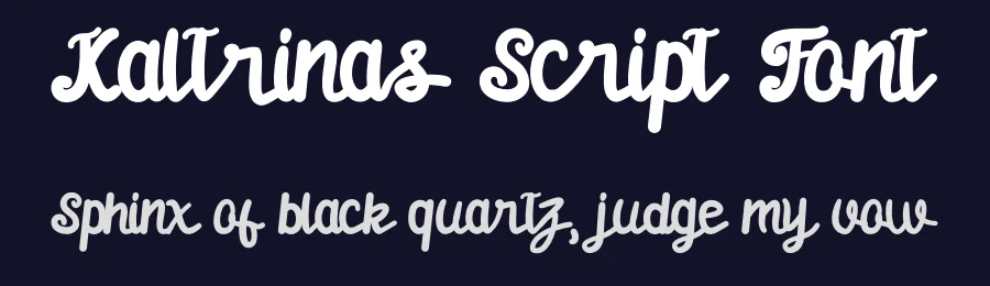 Kaltrinas Script Font by Dhabee — Script Handwritten Font — thumbnail 2