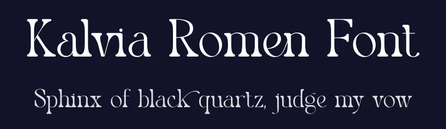 Kalvia Romen Font by SURATMI — Serif Font — thumbnail 2