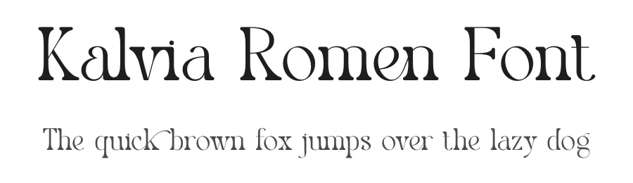Kalvia Romen Font by SURATMI — Serif Font