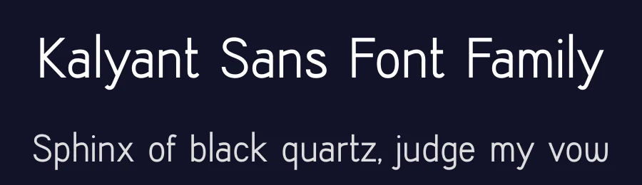 Kalyant Sans Font Family by Sign Studios — Sans Serif Font — thumbnail 2