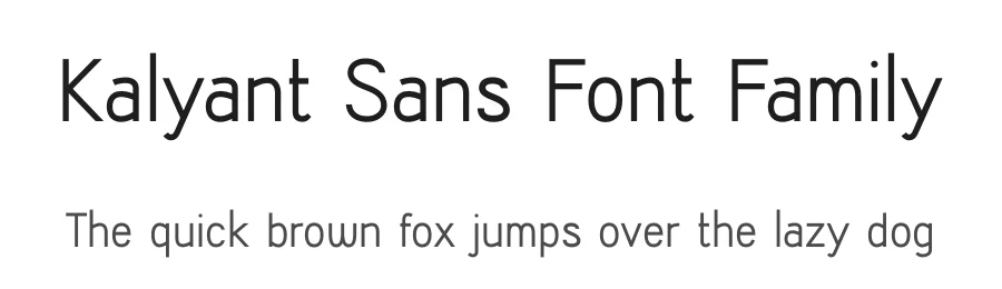 Kalyant Sans Font Family by Sign Studios — Sans Serif Font