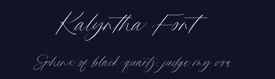Kalyntha Font by metafontsy — Script Handwritten Font — thumbnail 2
