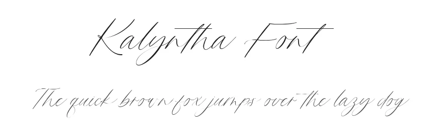 Kalyntha Font by metafontsy — Script Handwritten Font