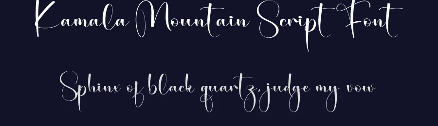 Kamala Mountain Script Font by creativeletter — Script Handwritten Font — thumbnail 2