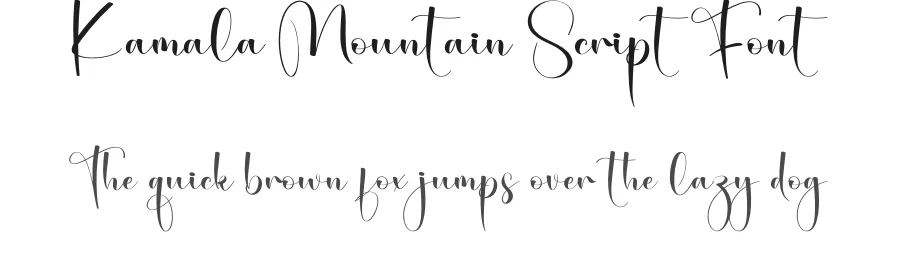 Kamala Mountain Script Font by creativeletter — Script Handwritten Font