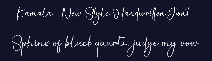 Kamala – New Style Handwritten Font by creativeletter — Script Handwritten Font — thumbnail 2