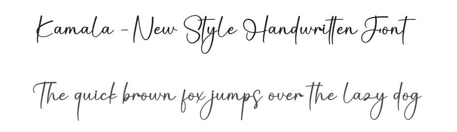 Kamala – New Style Handwritten Font by creativeletter — Script Handwritten Font