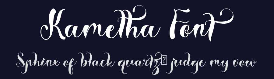 Kametha Font by Selvia Design — Script Handwritten Font — thumbnail 2