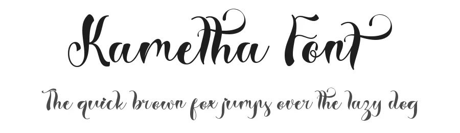 Kametha Font by Selvia Design — Script Handwritten Font