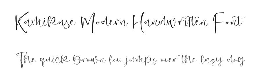 Kamikase Modern Handwritten Font by letterenastudios — Script Handwritten Font