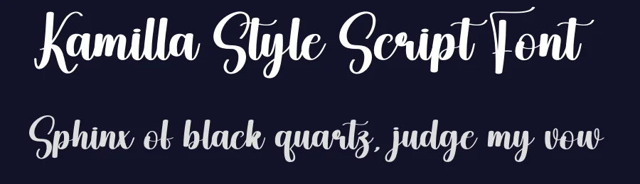 Kamilla Style Script Font by creativeletter — Script Handwritten Font — thumbnail 2