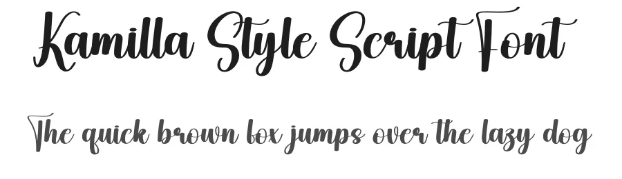 Kamilla Style Script Font by creativeletter — Script Handwritten Font
