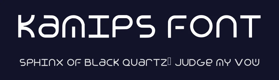 Kamips Font by aimfunart — Sans Serif Font — thumbnail 2