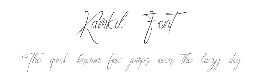 Kamkil Font by khalwastudio — Script Handwritten Font