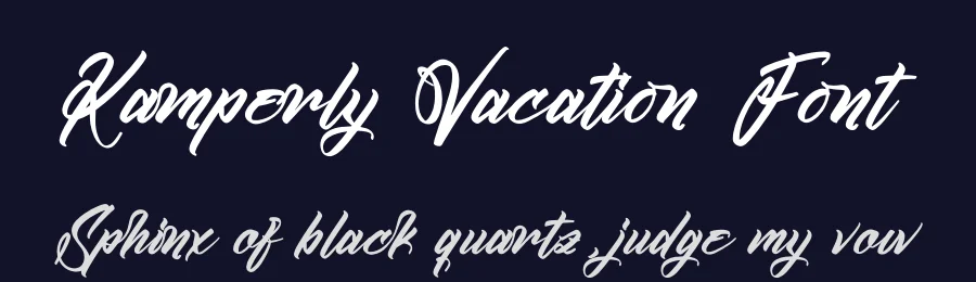 Kamperly Vacation Font by stylishtype.co — Script Handwritten Font — thumbnail 2