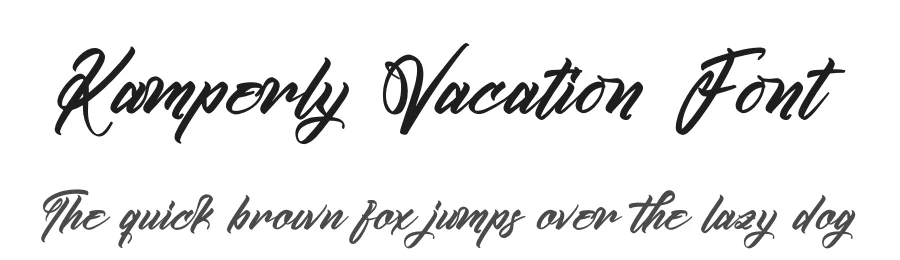 Kamperly Vacation Font by stylishtype.co — Script Handwritten Font