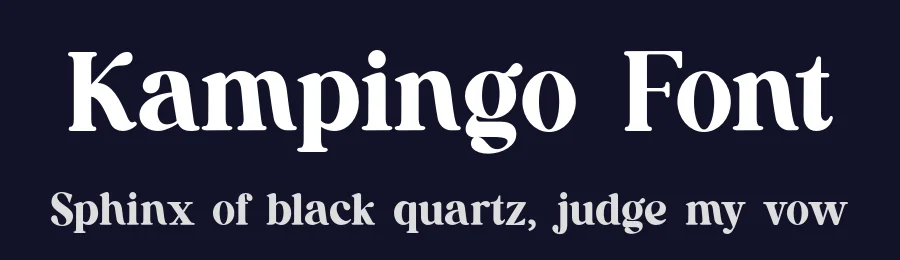 Kampingo Font by UICreative — Serif Font — thumbnail 2