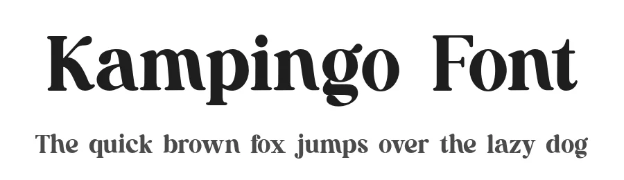 Kampingo Font by UICreative — Serif Font