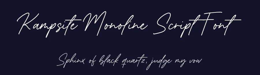 Kampsite Monoline Script Font by balpirick — Script Handwritten Font — thumbnail 2
