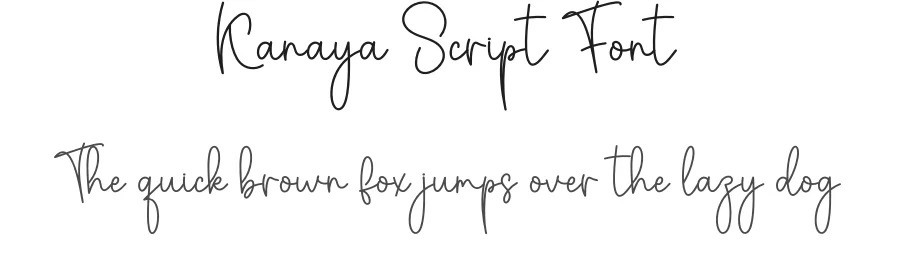 Kanaya Script Font by creativeletter — Script Handwritten Font