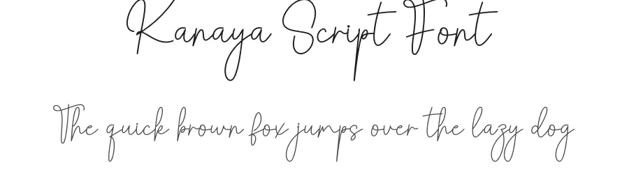 Kanaya Script Font by creativeletter — Script Handwritten Font