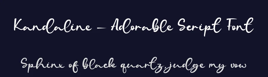 Kandaline – Adorable Script Font by Almarkha Type — Decorative Font — thumbnail 2