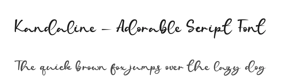 Kandaline – Adorable Script Font by Almarkha Type — Decorative Font