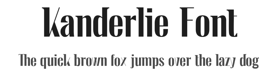 Kanderlie Font by ibracreative — Sans Serif Font