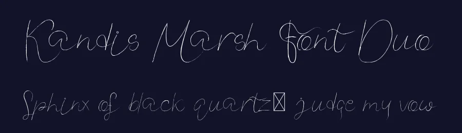 Kandis Marsh Font Duo by edricstudio — Script Handwritten Font — thumbnail 2