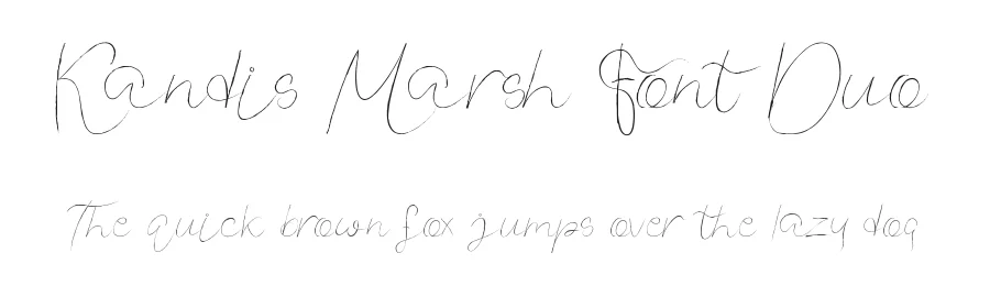 Kandis Marsh Font Duo by edricstudio — Script Handwritten Font