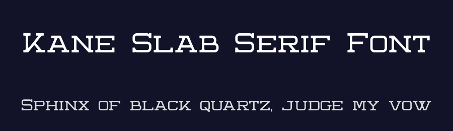Kane Slab Serif Font by ari — Display Font — thumbnail 2