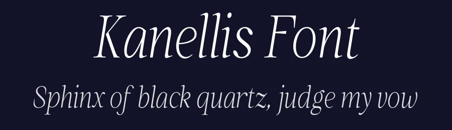 Kanellis Font by Nia Typework — Serif Font — thumbnail 2