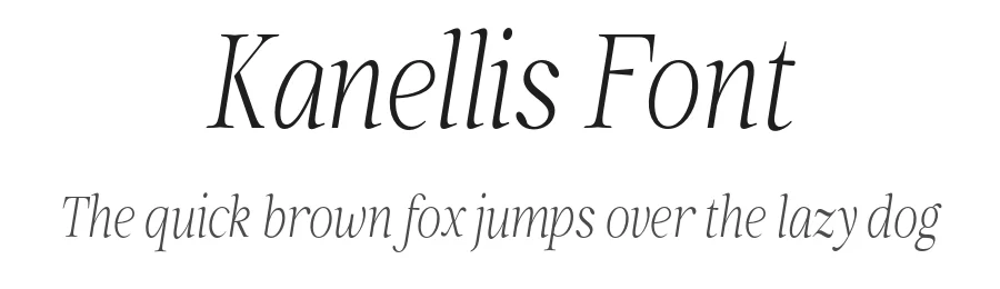 Kanellis Font by Nia Typework — Serif Font