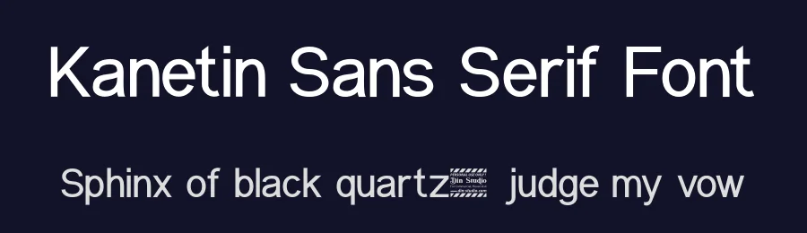 Kanetin Sans Serif Font by Din Studio — Sans Serif Font — thumbnail 2