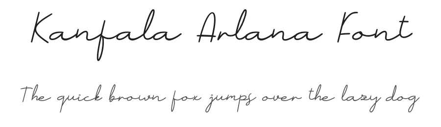 Kanfala Arlana Font by Javanicestudio — Script Handwritten Font
