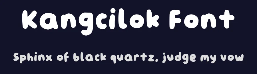 Kangcilok Font by oreovocado — Display Font — thumbnail 2
