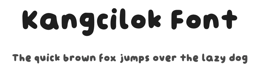 Kangcilok Font by oreovocado — Display Font