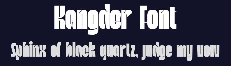 Kangder Font by enxyclo — Display Font — thumbnail 2