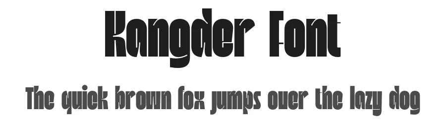 Kangder Font by enxyclo — Display Font