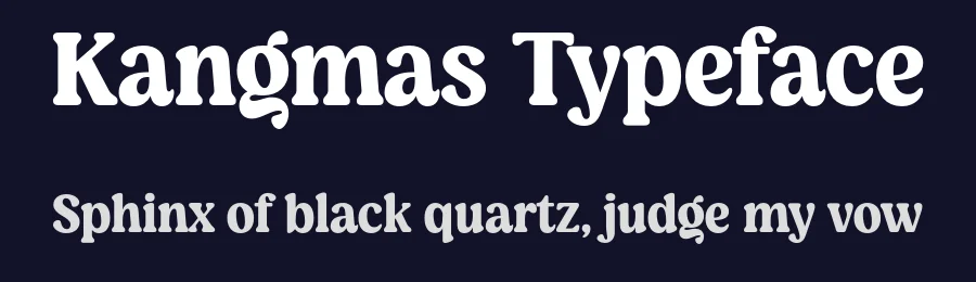 Kangmas Typeface by zarmatype — Serif Font — thumbnail 2