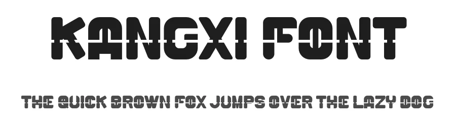 Kangxi Font by Maiko Hatta — Display Font